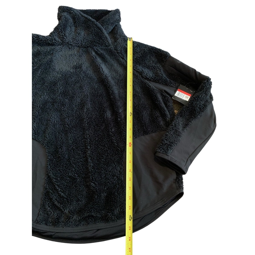 Nike Fleece Pullover Womens L Black‎ NWT Sherpa Funnel Neck Gorpcore CJ5758-010 - Picture 4 of 7